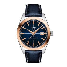 Unisex, Tissot Gentleman Powermatic 80 Silicium 18K Goldlünette T927.407.46.041.00