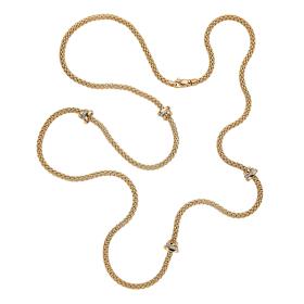 Weißgold, Halsschmuck, FOPE Flex'it PRIMA Collier 74408C4_BB_G_GBG_080