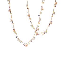 Gelbgold, Halsschmuck, Marco Bicego Paradise Pearls Sautoir-Kette CB2585 MIX114 Y