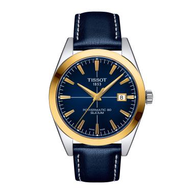 Unisex, Automatik, Tissot Gentleman Powermatic 80 Silicium 18K Goldlünette